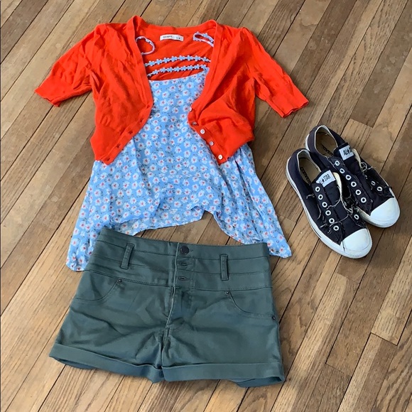 Old Navy Sweaters - Adorable Orange Crop Cardigan